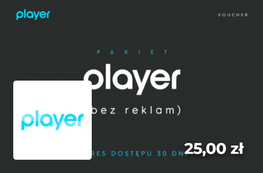 Karta podarunkowa PLAYER na 30 dni